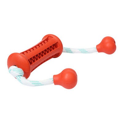 

Pet Dogs Chew Rubber Toys through Rope Resistant Bite Interactive Toy Dog to Clean Tooth