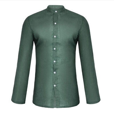 

Mens Casual Solid Button Shirts Tops Blouse Slim Fit Long Sleeve Muscle Tees