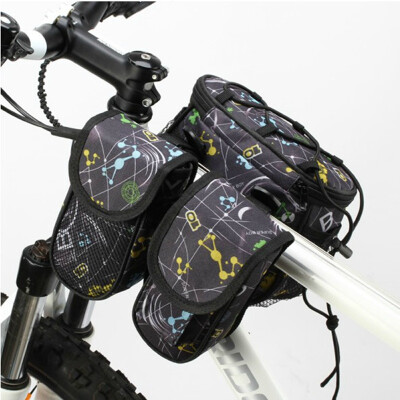 

mountain bicycle tube bag four-in-one bicycle bag faucet handlebar bag bicycle saddle bag 3 Color