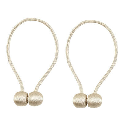 

2pcs Magnetic Curtain Tiebacks Braided Ball Buckle Drapery Holdback Clips