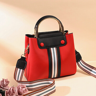 

Summer new water bucket womens tide Korean-style wide shoulder strap diagonal bag hand-held single-shoulder bag