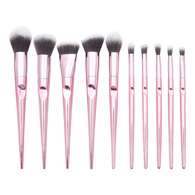 

〖Follure〗10 Pcs Wet And Wild Series Of Tapered Finger Printing Handle Cosmetic Brush Set