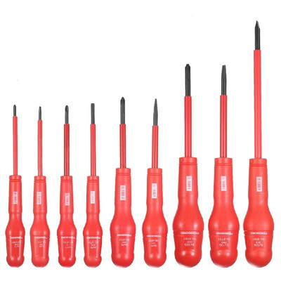 

9pcs 1000V Multi-functional Insulated Screwdrivers Set with Magnetic Slotted&Phillips Bits Electrical Work Repair Tools Kit