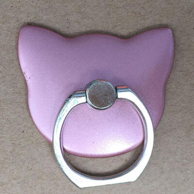 

2PCS Mobile Phone Holder Stand Cat Head Metal Finger Ring Holder Bracket Ring Buckle Lazy Person Support Phone Holder