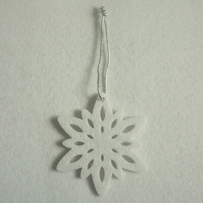 

10Pcs Christmas Tree Hanging Pendants White Red Small Snowflake Pendant New Year Christmas Decoration Supplies Fashion