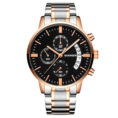 

GUANQIN GS19053 Men Quartz Watch Date Chronograph Luminous Pointer Wristwatch