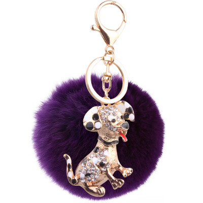 

Dog year 12 Zodiac Rex Rabbit fur ball puppy pendant New plating alloy key chain bag ornaments