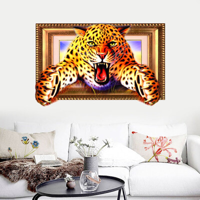 

〖Follure〗3D Animal Leopard PVC Sticker Wall Stickers Wallpaper Living Room Decoration