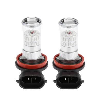 

2 X H11 3014 48-SMD Car LED Bulb Fog Light Lamp DRL Replacement Red Amber 570LM