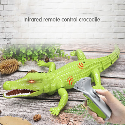 

YIWULA RC Crocodile Realistic Wild Animal Figure Electronic Alligator Toy Model