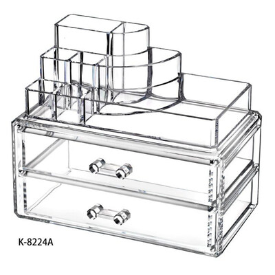 

Clear Acrylic Cosmetic Organizer Makeup Container Storage Gift for Couple