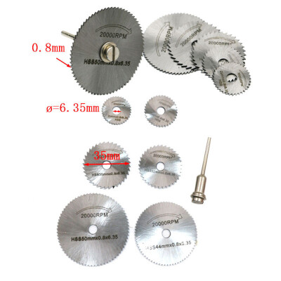 

Siaonvr 6pcs HSS Saw Disc Wheel Cutting Blades For Drills Rotary Tools Mandrel