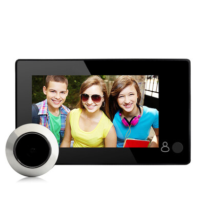 

〖Follure〗YB-43CH-black 43 inch Color Screen HD Door Camera 145 ° Screen Viewer