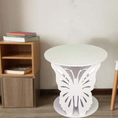 

Round Coffee Tray Sofa Side End Table Lap Stand TV Snack Couch Living Room