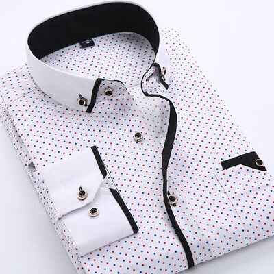 

Luxury New Fashion Mens Slim Fit Shirt Long Sleeve Dress Shirts Casual Shirts