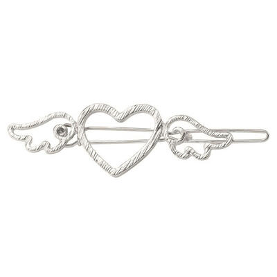 

Vintage Hollow Love Heart Angel Wing Women Hairpin Hair Clip Metal Barrette