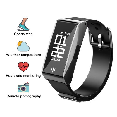 

096" Large Display Fitness Smart Bracelet Intelligent Time Calorie Monitor Bracelet Sleep Data Real-Time Heart Rate Monitoring Sm