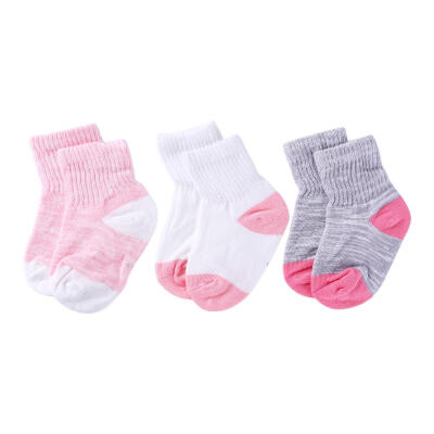 

3pairsset Baby Boys Girls Warm Socks Casual Kids Splicing Color Short Sock