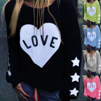 

Plus Size Women Round Collar Sweatshirt Long Sleeve Hoodie Sweater Pullover Tops