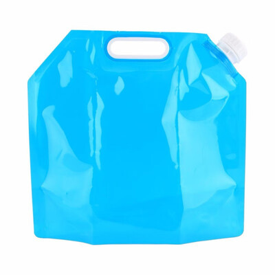 

5L Foldable Water Bag PE Tasteless Safety Seal Portable Drinking Water Container Survival Storage Bag for Camping Hiking BBQ