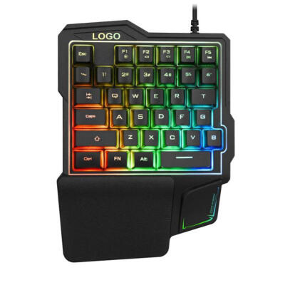 

K7 Mechanical Gaming Keyboard 104-Key One-Handed Ergonomic Wired Gaming Keypad For PC Laptop Desktop Notebook