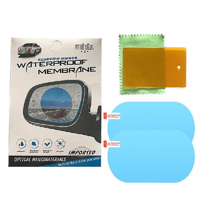 

Car Rearview Mirror Film Anti-Fog Membrane Waterproof Rainproof Car Mirror Window Protective Film 2 PCS