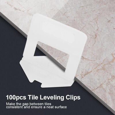 

Greensen Tile Level Spacer100pcsSet Plastic Disposable Floor Wall Ceramic Tile Leveling Clips Spacers Tiling Tool