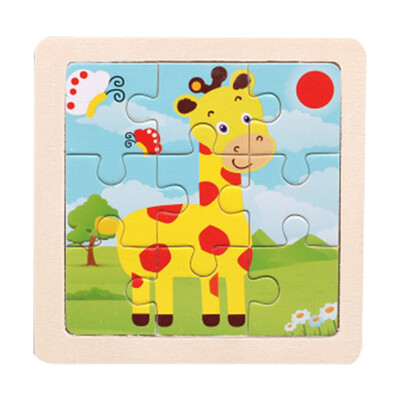 

Tailored Wooden Animal Puzzle Educational Developmental Baby Kids Training Toy
