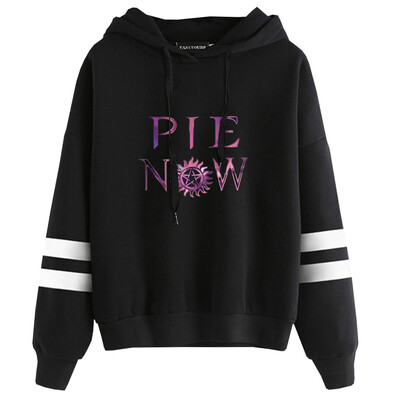 

Herqw61 Womens Girls Supernatural Forever Love Hoodie Tour Striped Long Sleeve Sweatshirt