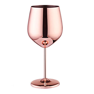 

500mL Stainless Steel Juice Drink Champagne Goblet Drum Shape Red Wine Cup