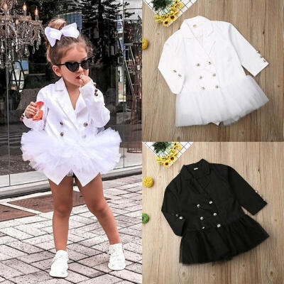 

3-8 Years Toddler Baby Girl Kid Ruffles Lace Dress Suit Skirt Party Tops Summer Clothes