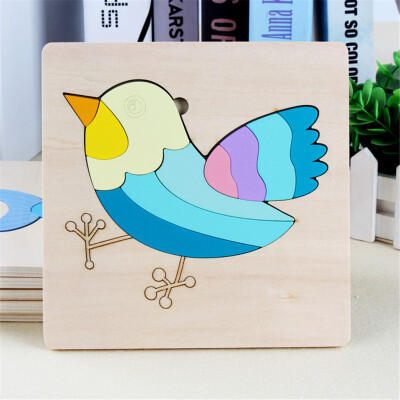 

Gotoamei Wooden Animal Puzzle Educational Developmental Baby Kids Training Toy