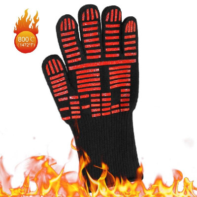 

BBQ Gloves Heat Resistant Grill Gloves Insulated Oven Mitts Non-Slip Gloves for Cooking Baking Smoker Fireplace