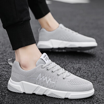 

2019 new summer tide shoes mens breathable casual boys flying woven sports wild cloth shoes trend net red mesh shoes