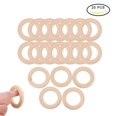 

PH PANDAHALL 20 PCS 55mm Wood Rings Wooden Rings Circles for DIY Pendant Connectors Jewelry Making