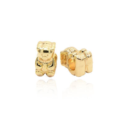 

Alloy Bear European Beads Large Hole Beads Golden Cadmium Free Lead Free&Nickel Free 13x8x95mm Hole 45mm