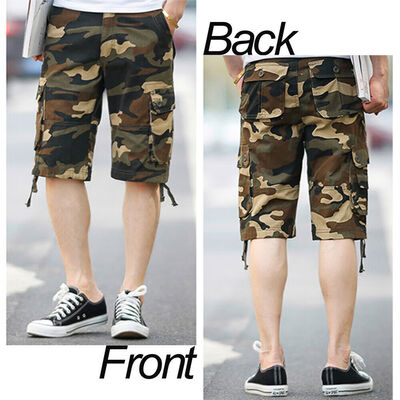 

Mens Summer Shorts Sports Work Casual Army Combat Cargo Short Pants Trousers