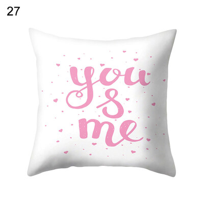 

Love Heart Happy Romantic Pillow Case Cushion Cover Sofa Bed Car Office Decor