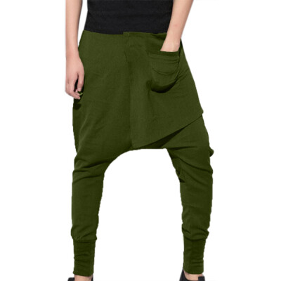 

Gobestart Mens Fashion Pure Color Trousers Leisure Sport Hip-hop Pencil Pants Haren Pants