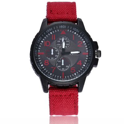 

Sports watch mens three-eye ribbon quartz watch
