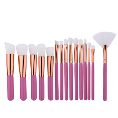 

Toponeto 15PCS Make Up Foundation Eyebrow Eyeliner Blush Cosmetic Concealer Brushes