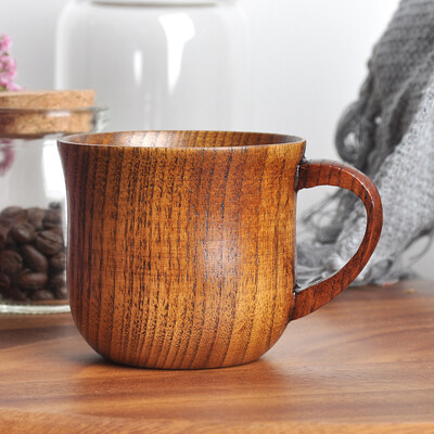 

Siaonvr Natural Wooden Cup Wood Coffee Tea Beer Juice Milk Water Mug Handmade
