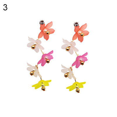 

Fashion Elegant Women Flower Pendant Dangle Eardrop Stud Earrings Party Gift