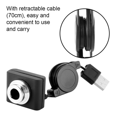 

Greensen USB20 HD Webcam Web Camera High Definition Cam with Retractable Cable for Computer PC Laptop