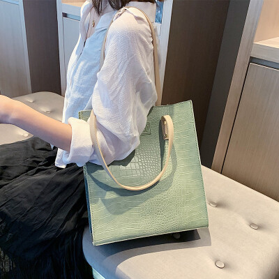 

Senior sense popular female bag 2019 new wave fashion big bag ladies shoulder bag large capacity simple casual bag