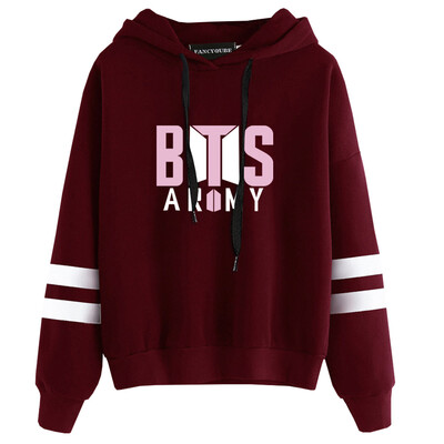 

Herqw61 Womens Girls Kpop BTS Print Fans Hoodie Hip Hop Pullover Sweatshirt Jung Kook Jimin Suga V