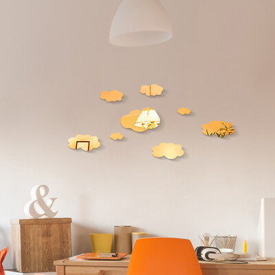 

Gobestart Modern Mirror Clouds Style Removable Decal Art Mural Wall Sticker Home Room BK