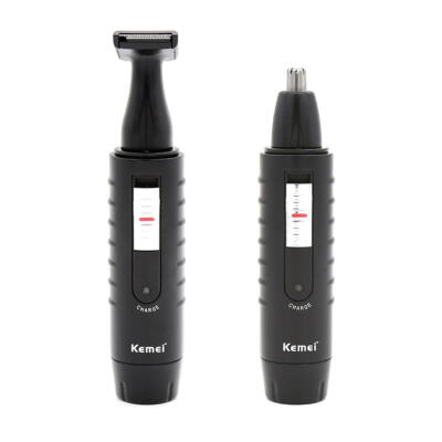 

Kemei KM-9688 Rechargeable 2 in 1 Beard Shaver Electric Nose Hair Trimmer