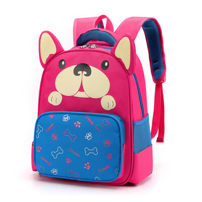 

Puppy schoolbag primary school student backpack grade 1 grade 2 ridge protection burden ultra light boys&girls children