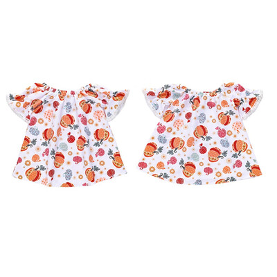

Baby Girls Short Flare Sleeve Cartoon Pattern Clothing Dress Kids Children Summer Cute Halloween Clothes Dress
